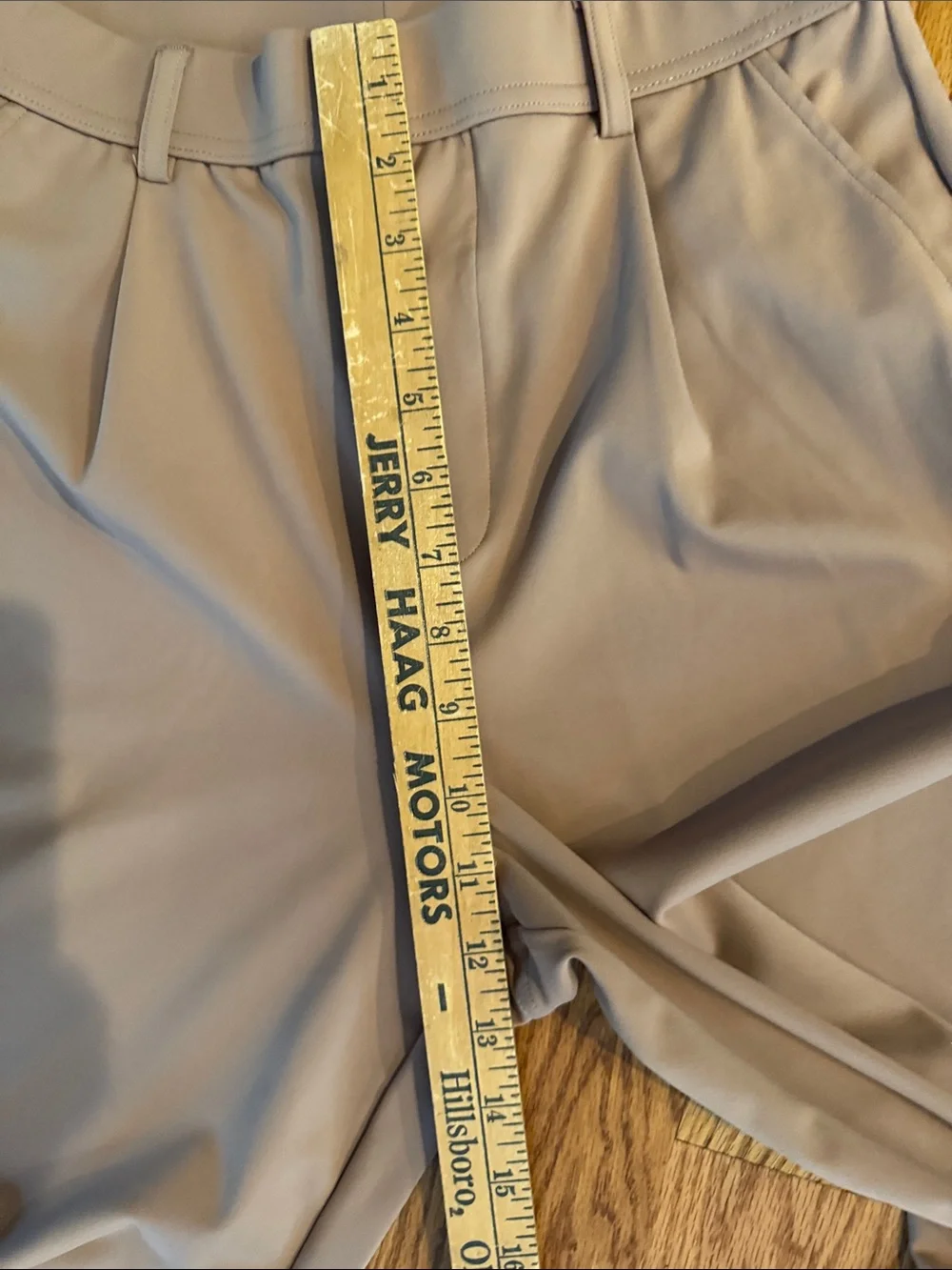HALARA Straight-Leg Dress Pants in Taupe Beige